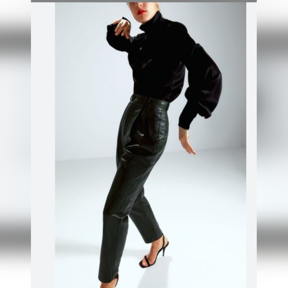 ZARA PU LEATHER Pants - Picture 7 of 15